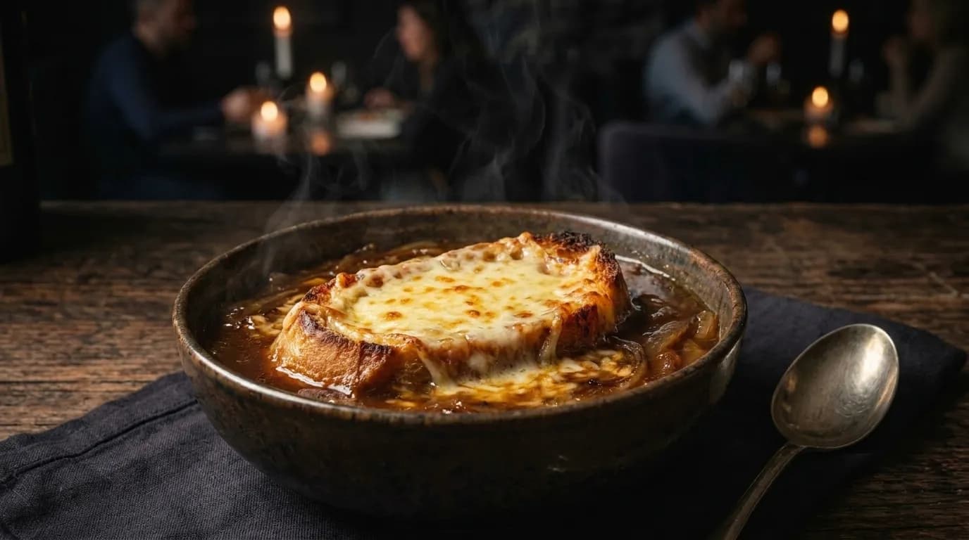 Soupe à l'Oignon Gratinée